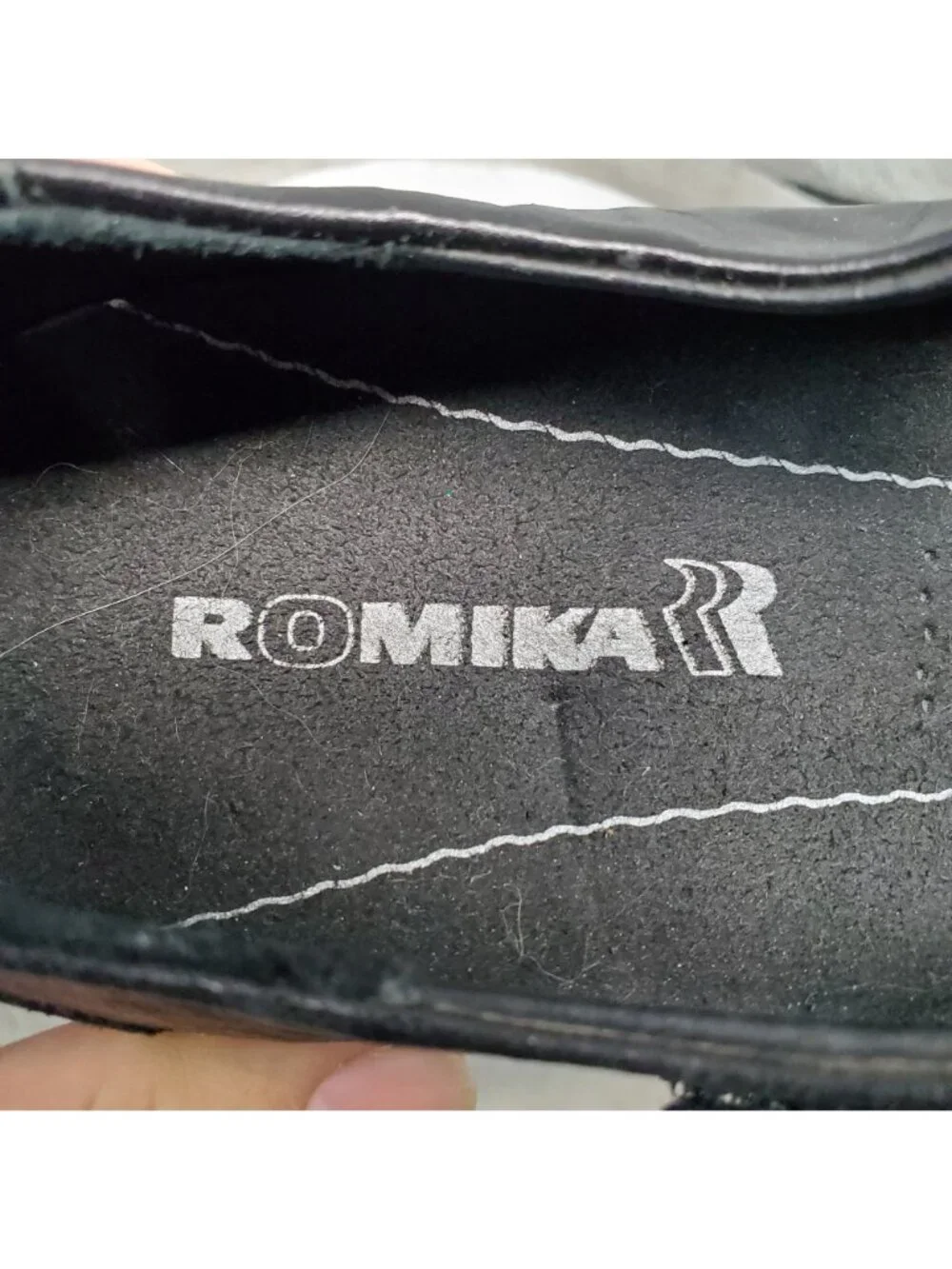 Romika Shoes Womens EU 39 US 8-8.5 Black Leather Citylight 87 Mary Jane *Read*